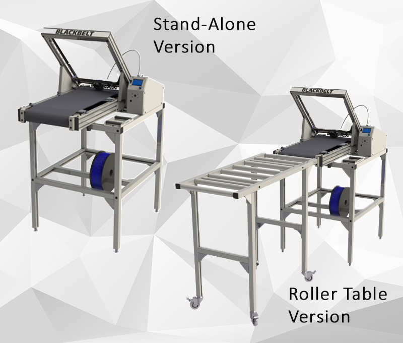 Blackbelt 3D stand alone and roller table version